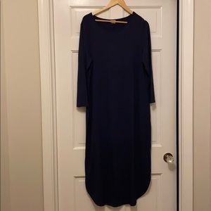 Chico’s size 2 navy blue t-shirt dress